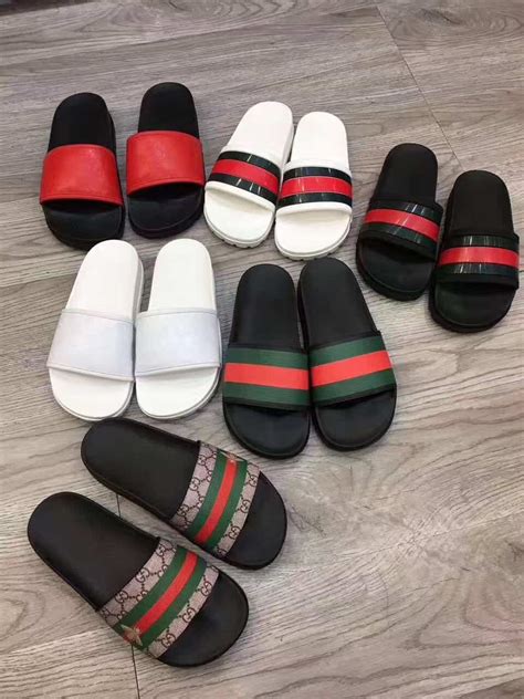 gucci slides men fake|how to authenticate gucci shoes.